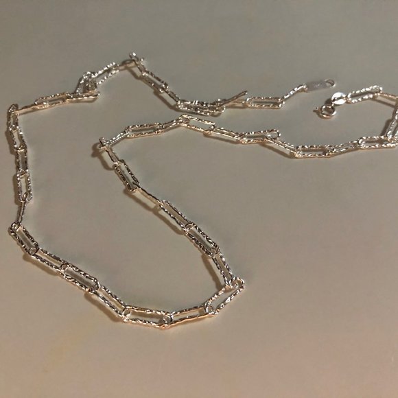 #NEW 925 Sterling Silver Shiny Link Chain Necklace - Picture 3 of 10